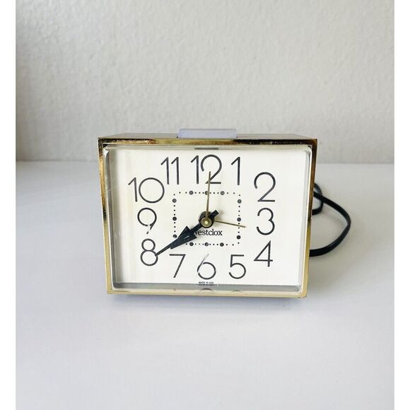 Vintage Westclox Alarm Clock Dialite Lighted Electric Light Made USA Works - Picture 1 of 2